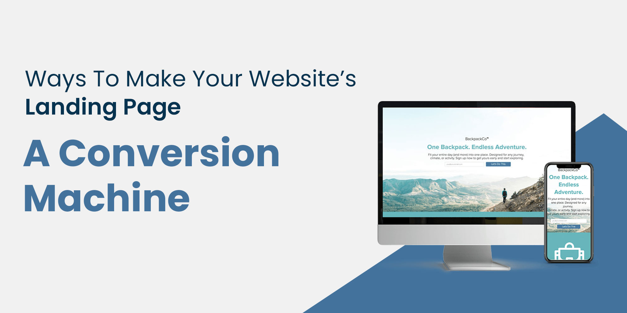 Ways to make your website-s landing page a conversion machine